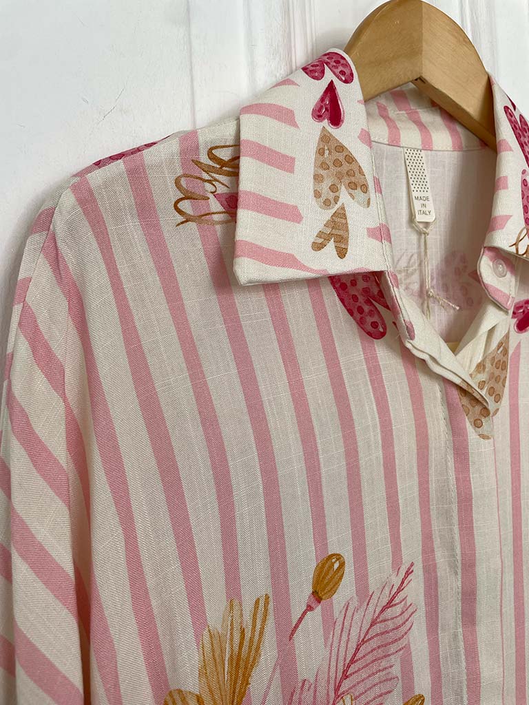 Love Flower Print Shirt