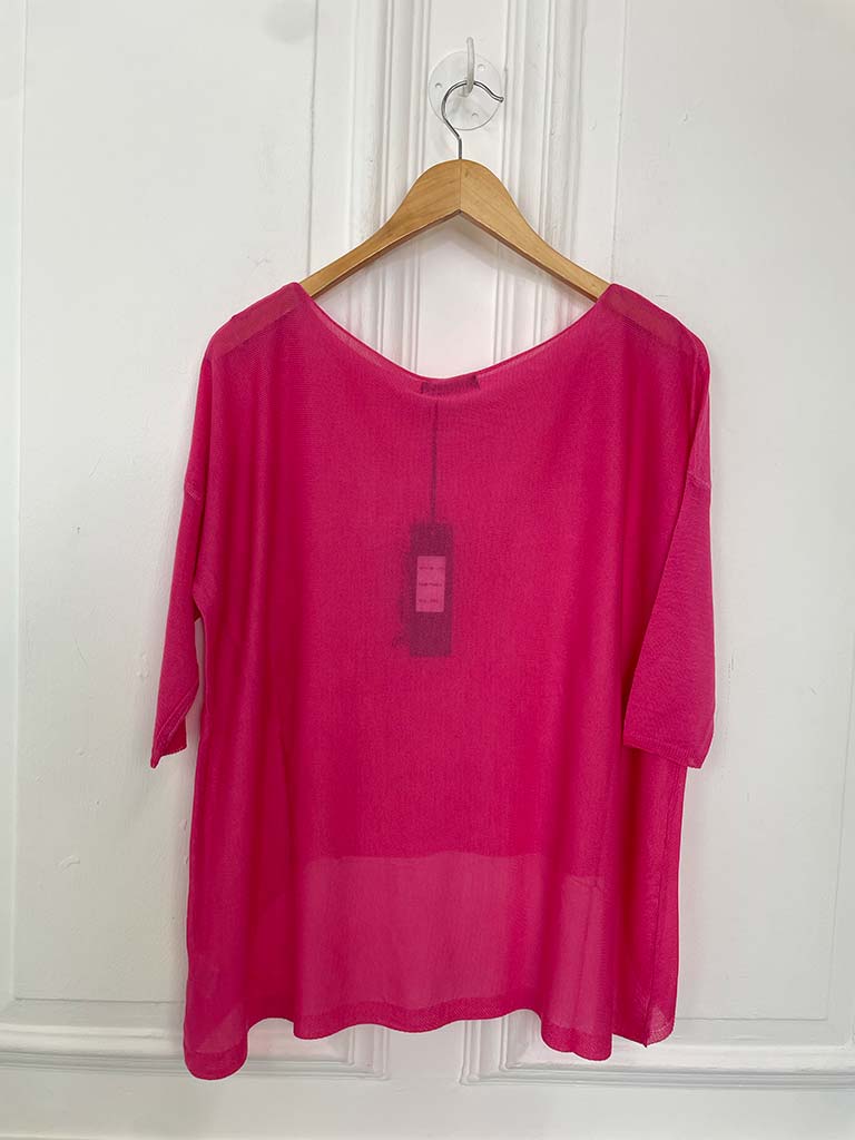 Fine Knit - Hot Pink