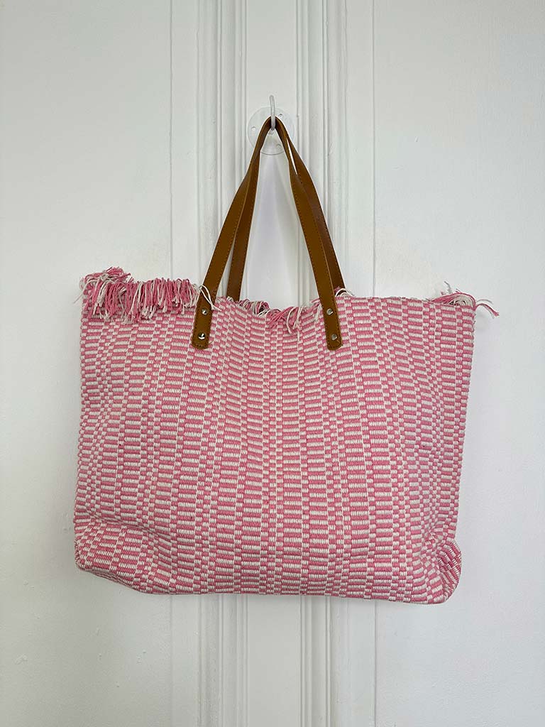 Envy Woven Bag - Flamingo