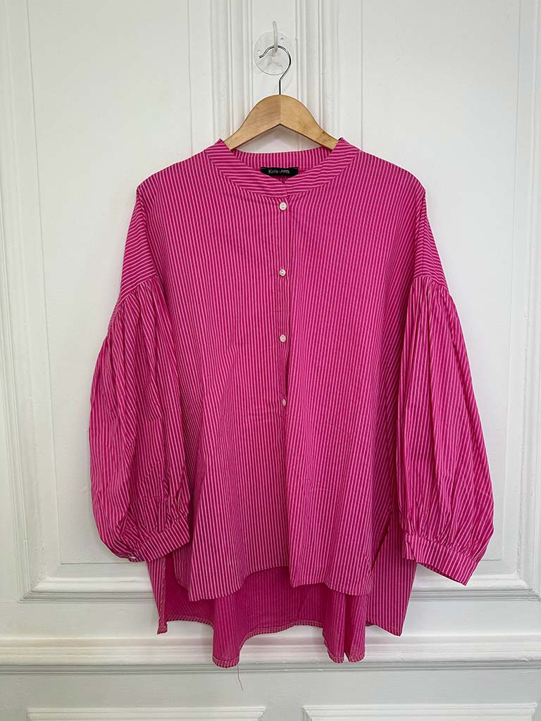 Cotton Stripe Shirt - Candy