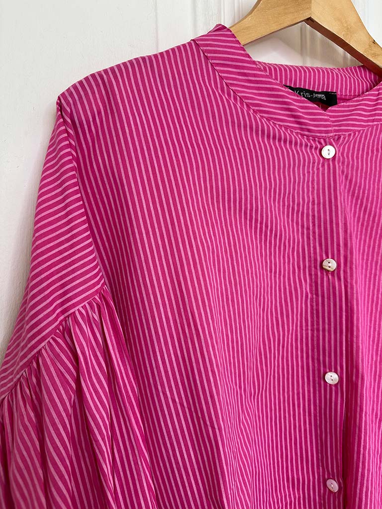 Cotton Stripe Shirt - Candy