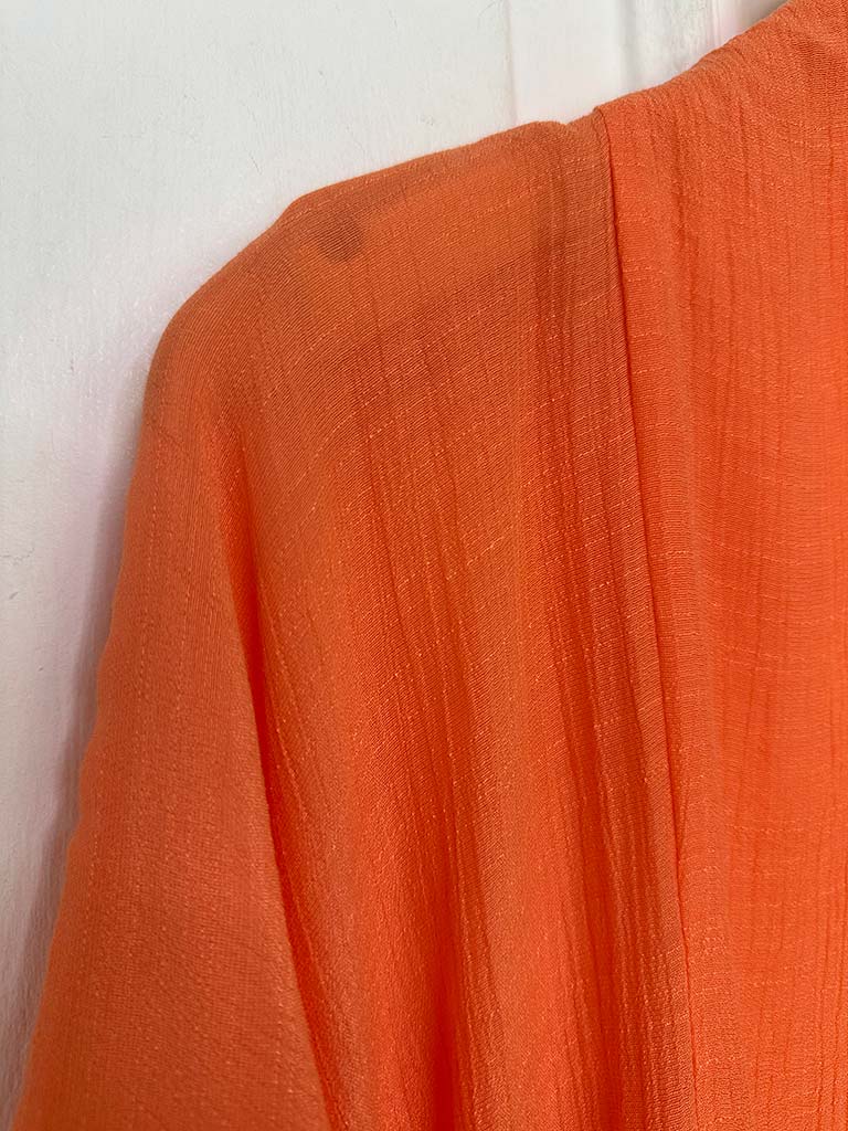 Relaxed Cover Up Kimono - Tangerine