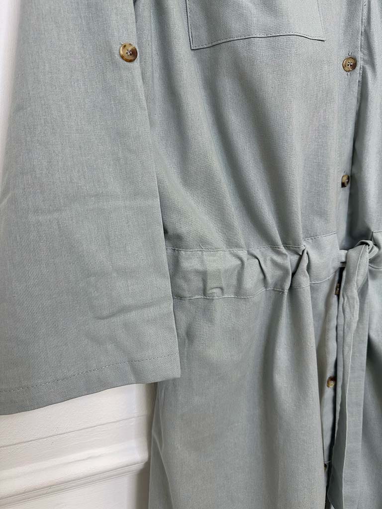 Utility Shirt Dress - Dove