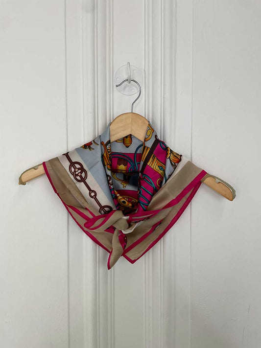 Malissa J Silk Feel Tassel Neckerchief - Fuchsia