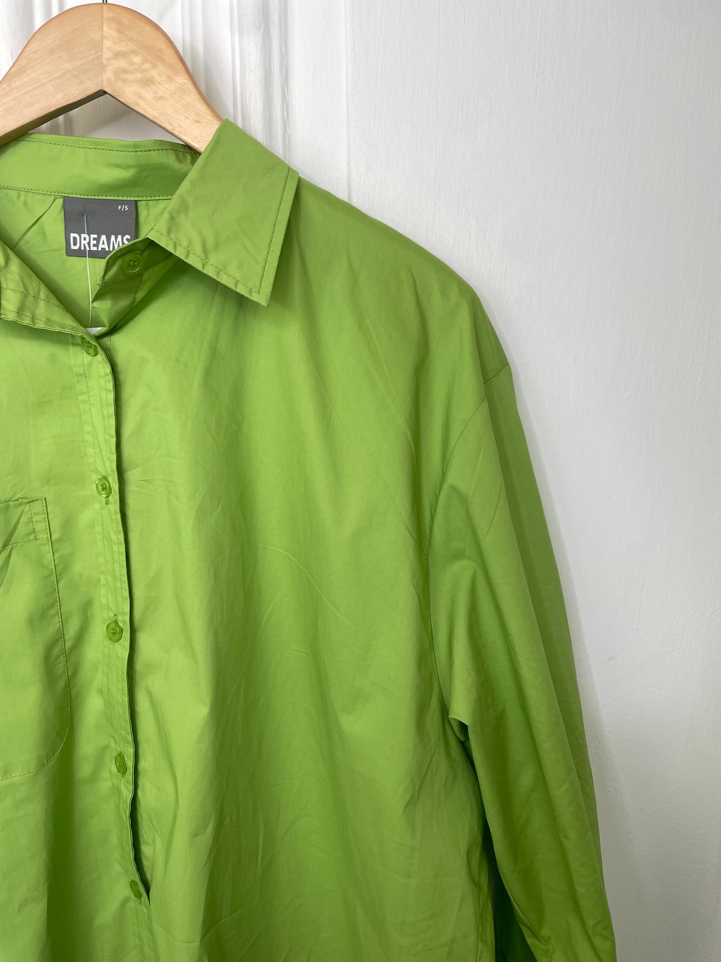 Cotton Pocket Shirt - Kiwi Green