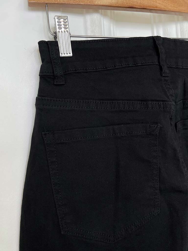 G-Smack Cropped Balloon Jeans - Black