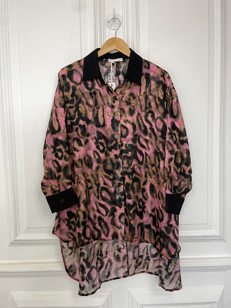 Malissa J Blush Leopard Shirt