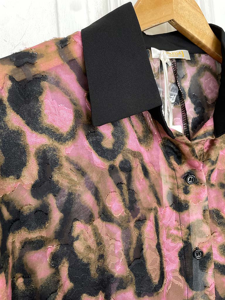 Malissa J Blush Leopard Shirt