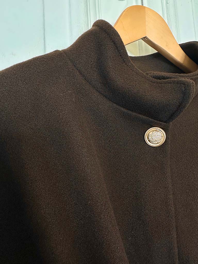 Belted Cape - Chocolate