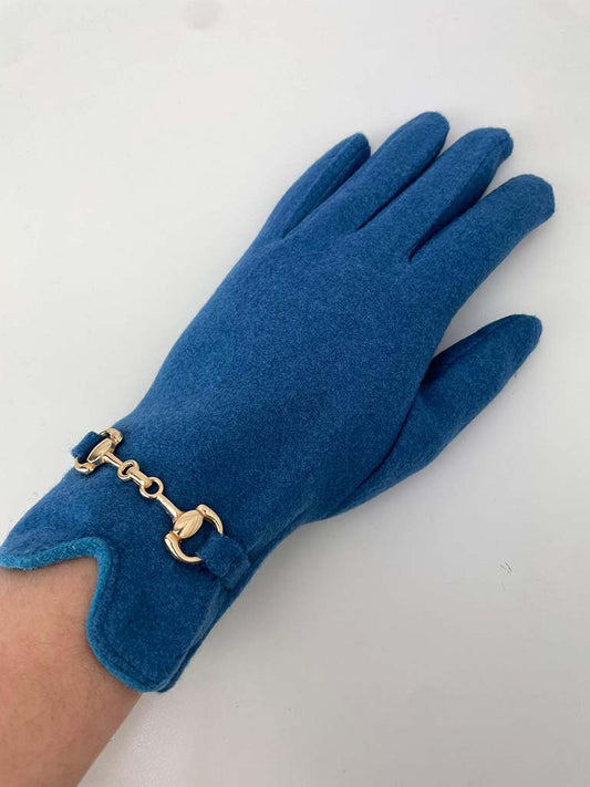 Snaffle Bar Gloves - Teal