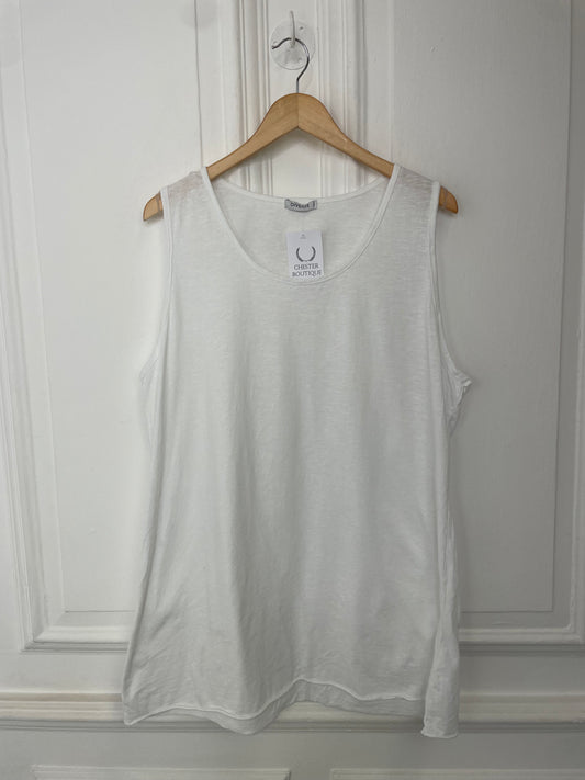 Oversized Tank Vest - White