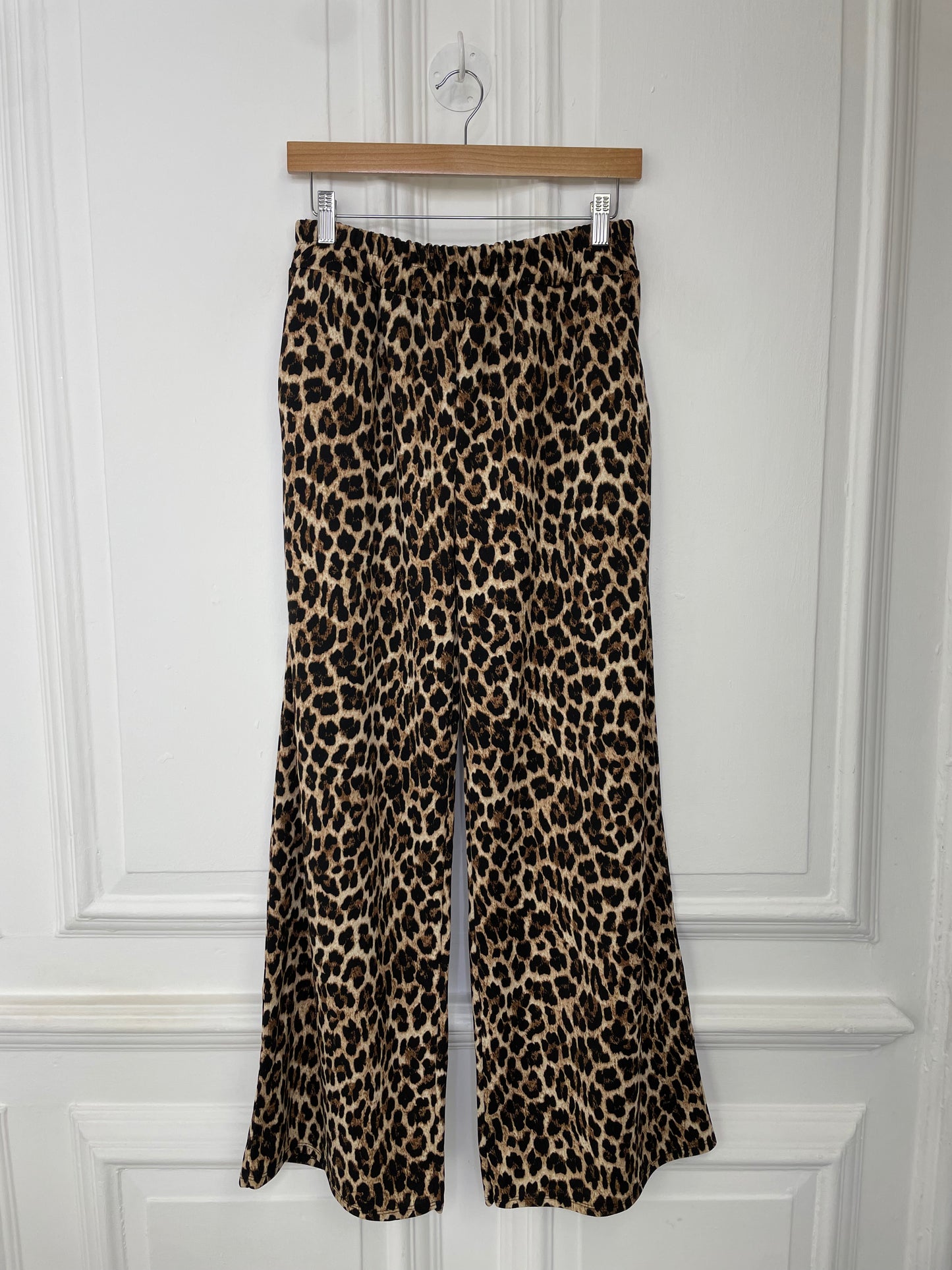 Leopard Print Palazzo Trousers