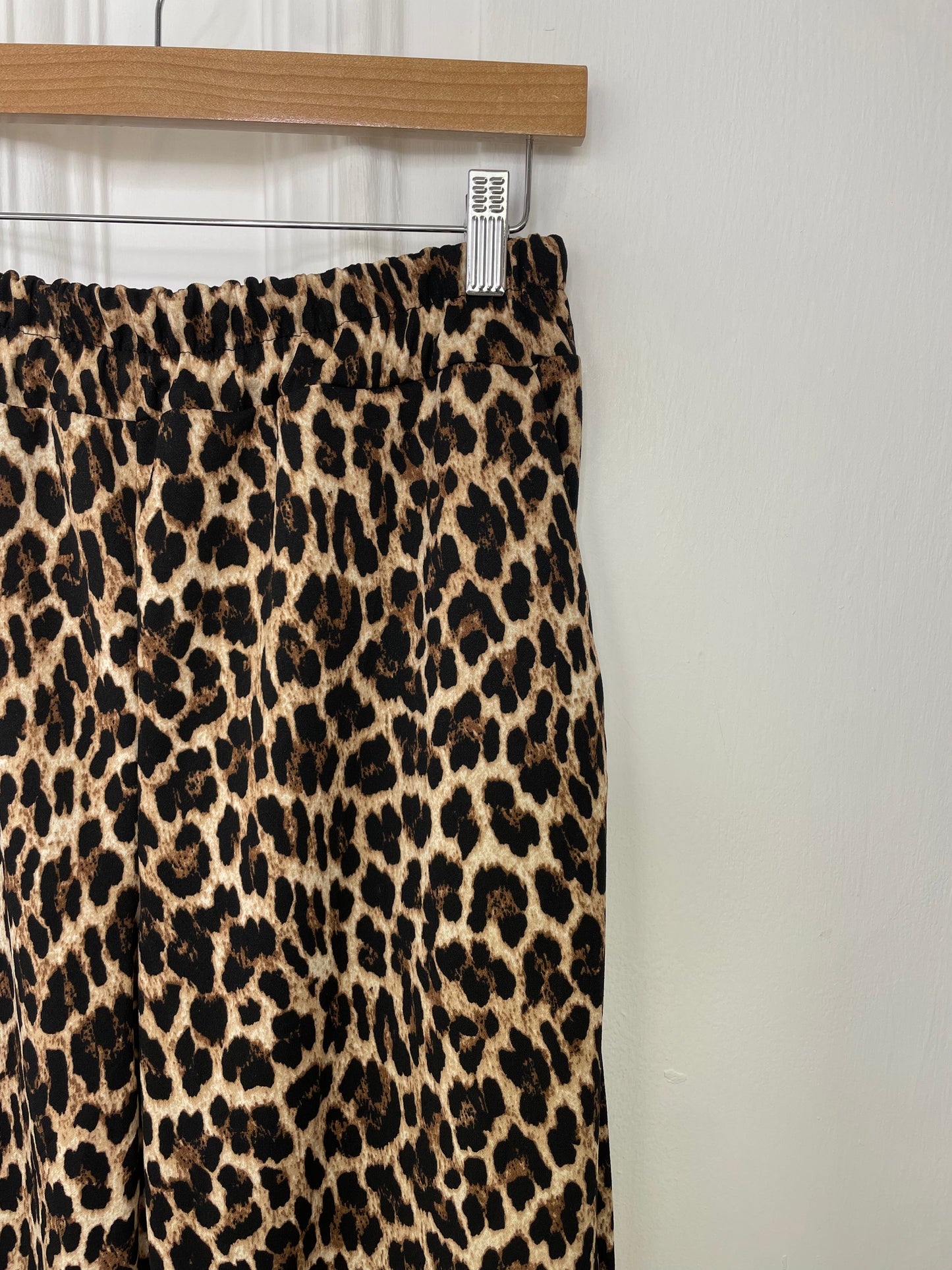 Leopard Print Palazzo Trousers