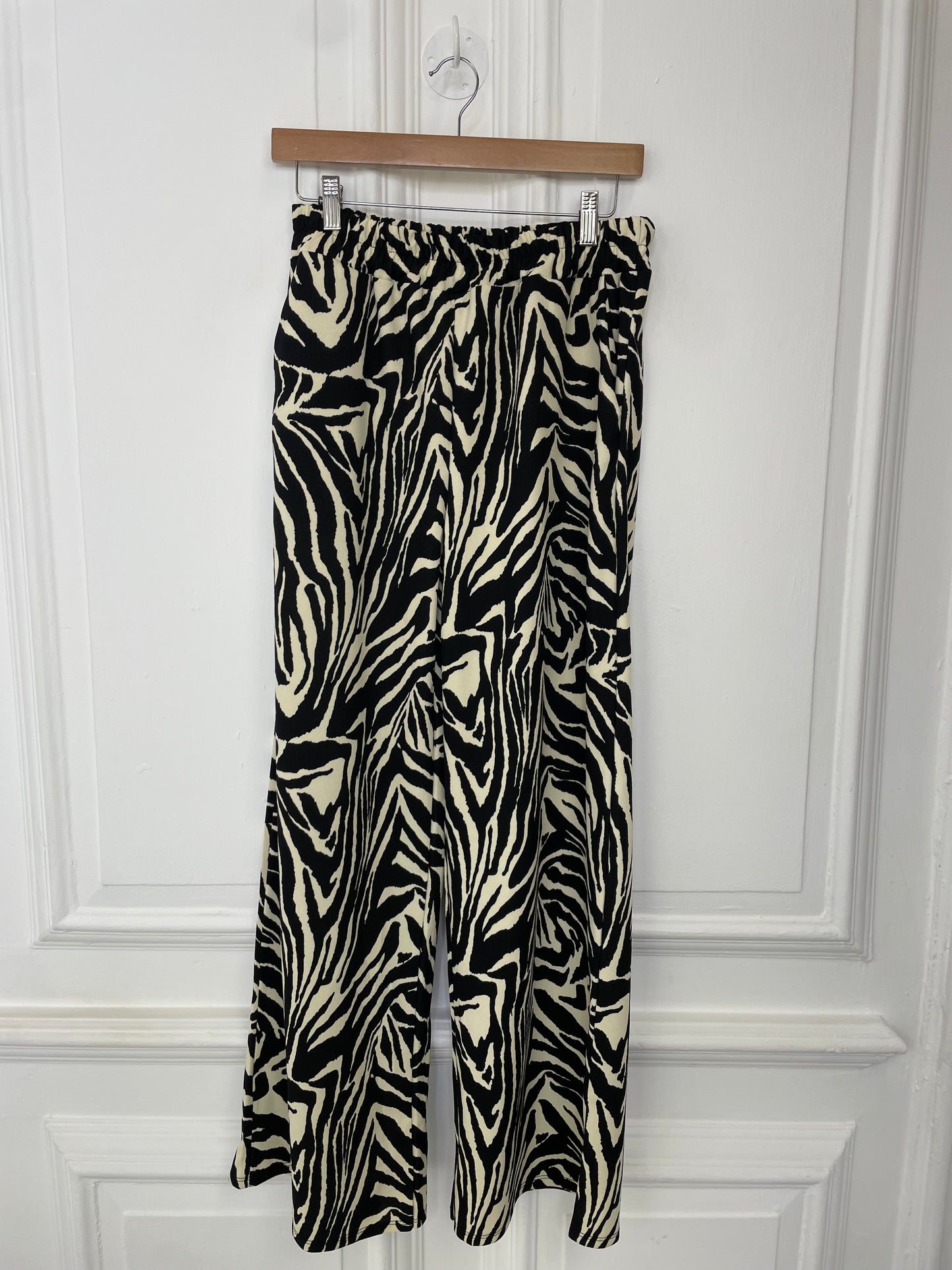 Zebra Print Palazzo Trousers