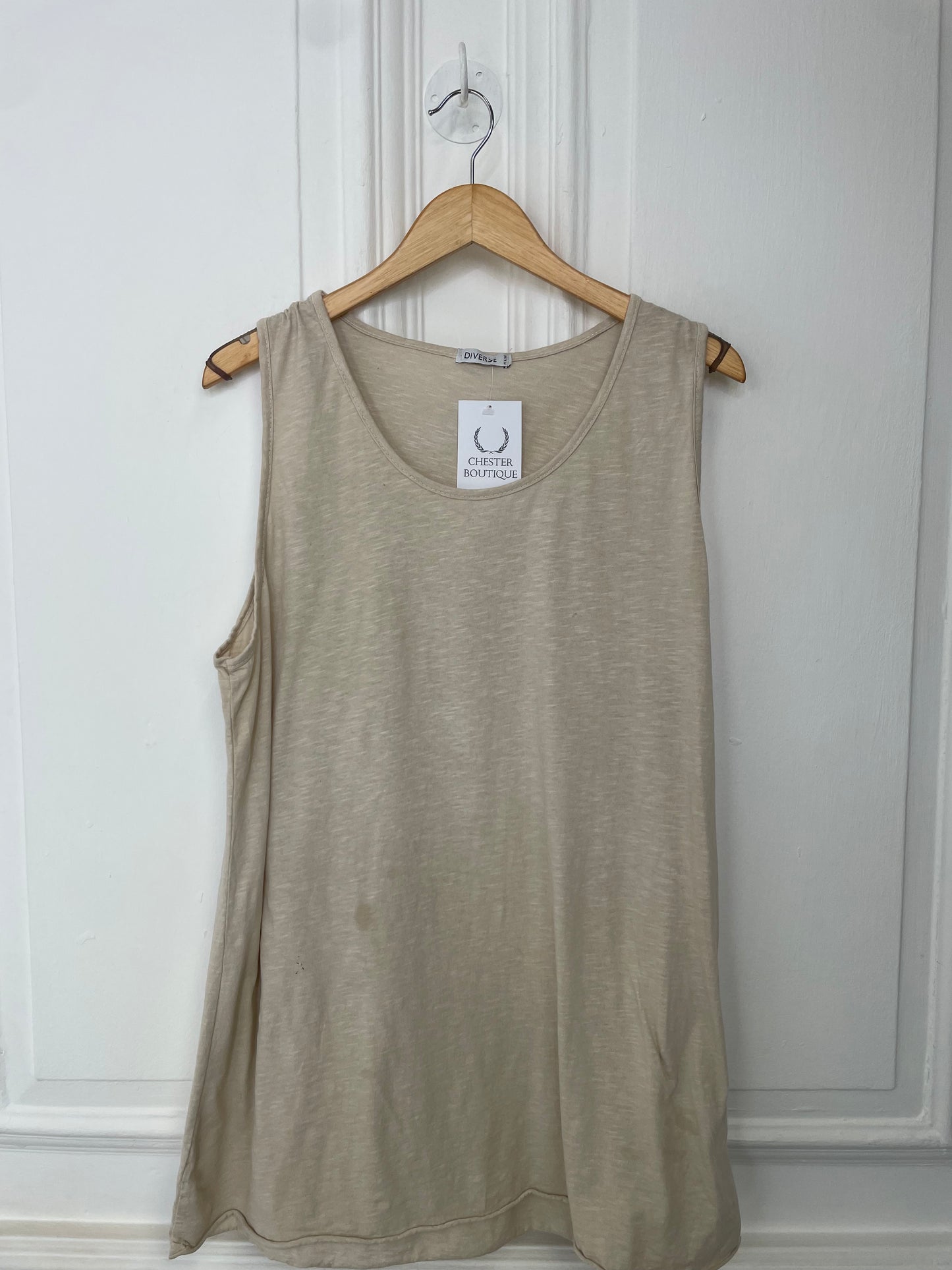 Oversized Tank Vest - Stone