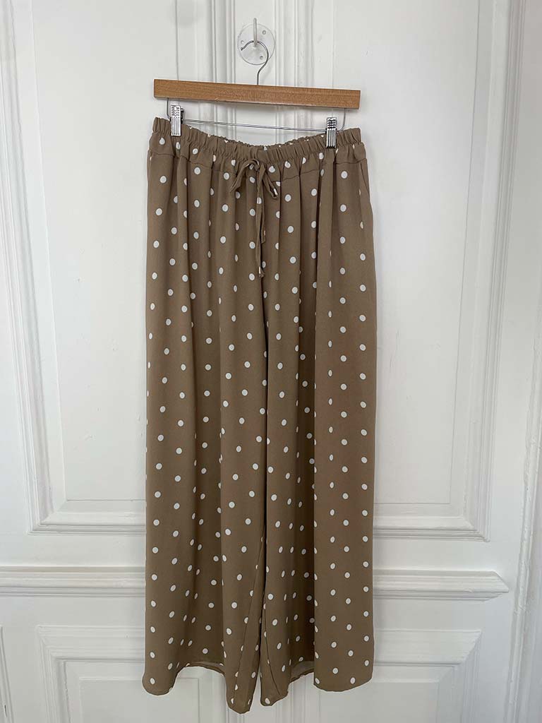 Dotty Palazzos - Mocha