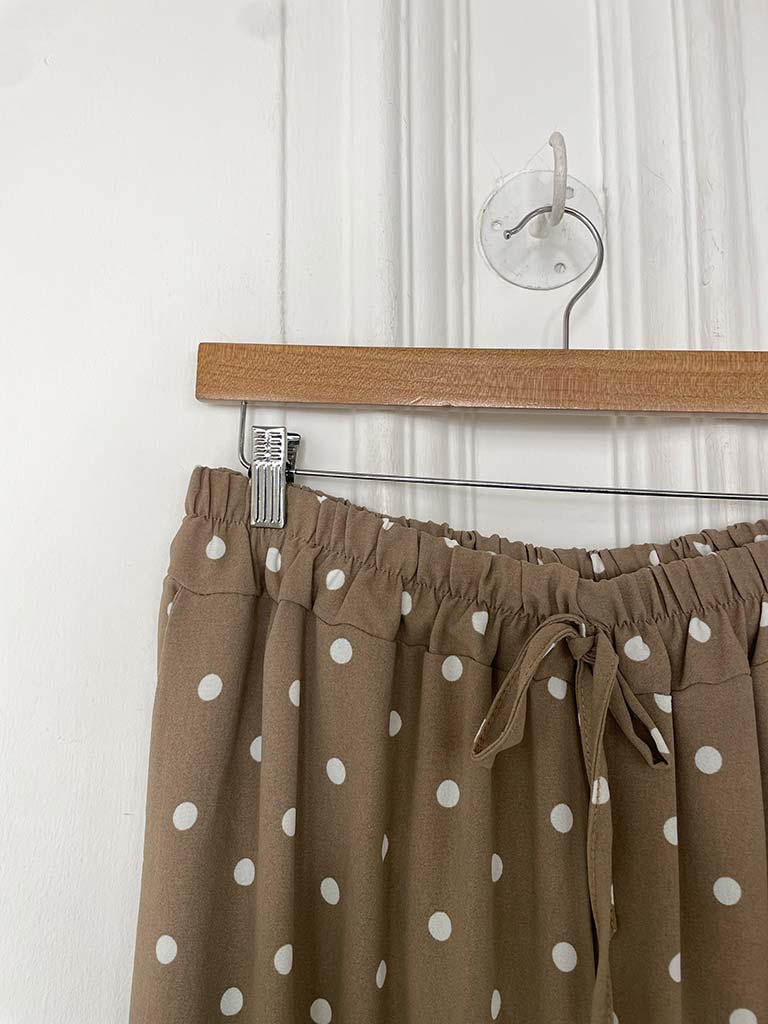 Dotty Palazzos - Mocha