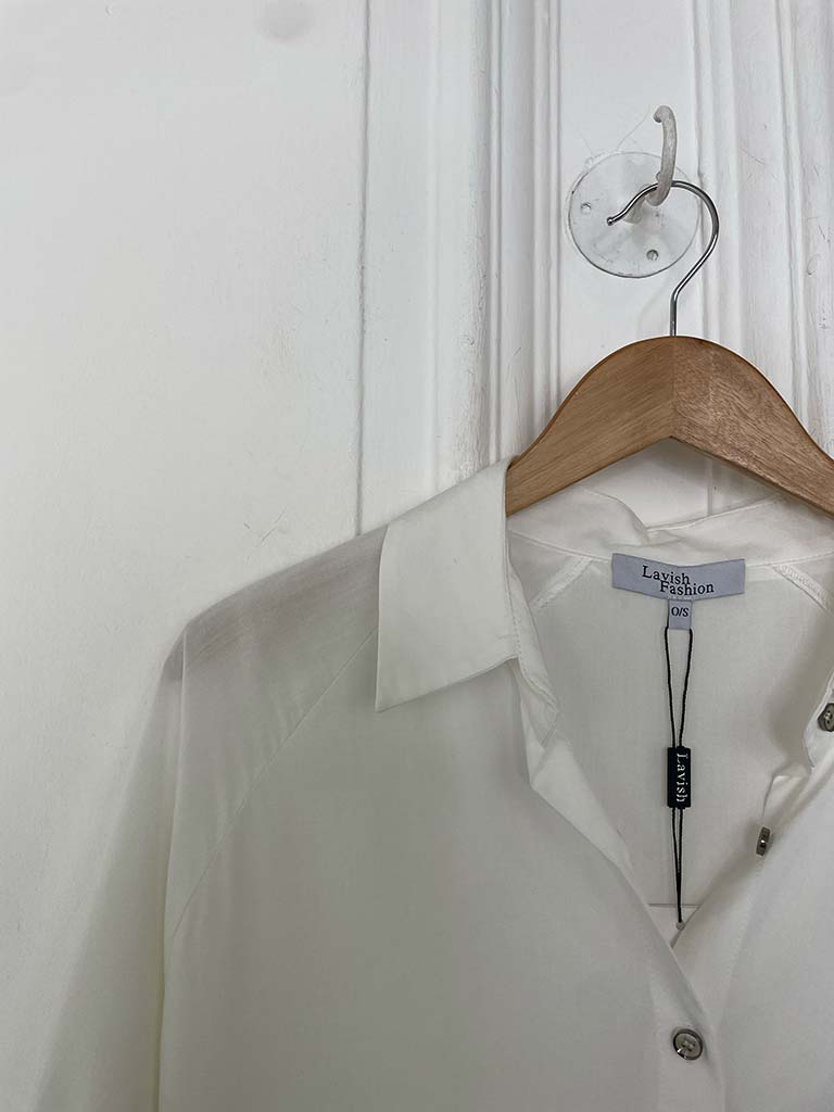 Sports Luxe Pocket Top - Warm White