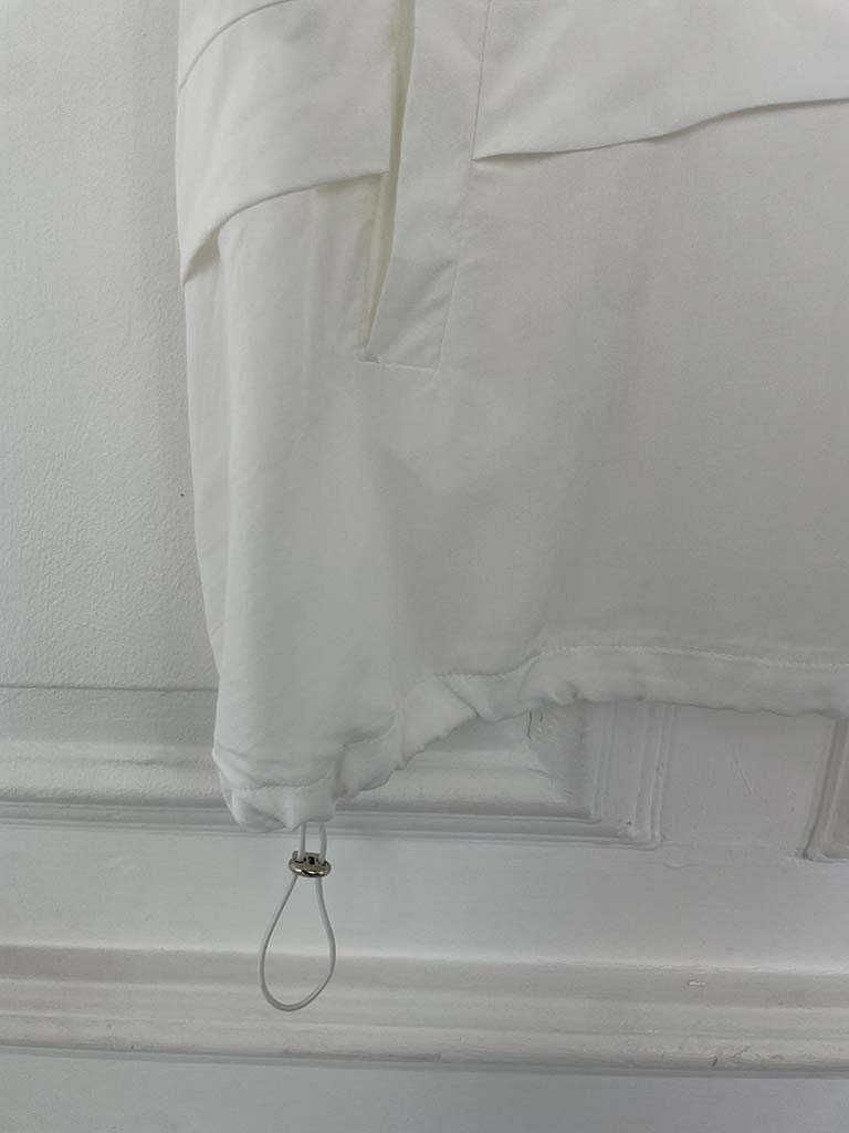 Sports Luxe Pocket Top - Warm White