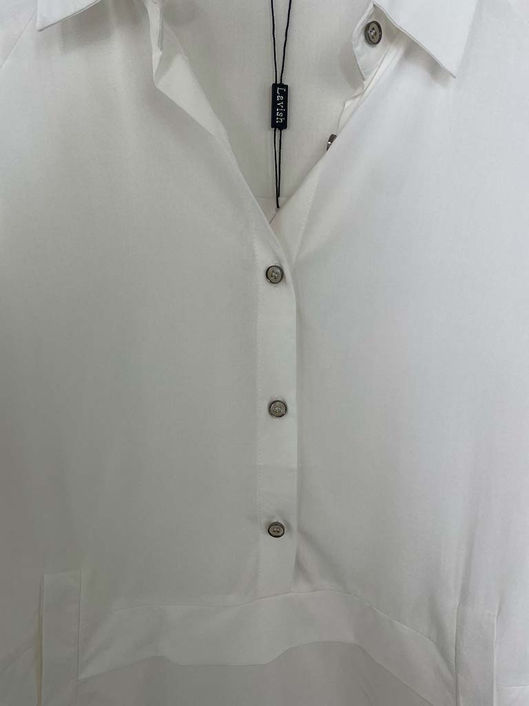 Sports Luxe Pocket Top - Warm White