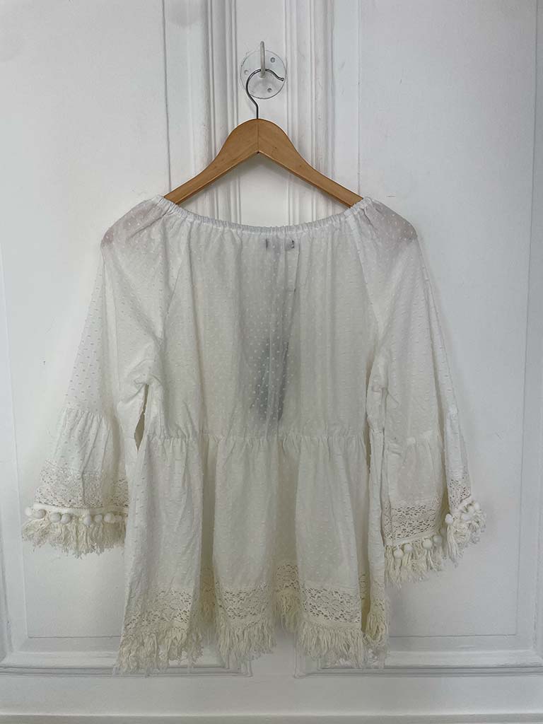 Seashell Boho Tassel Top