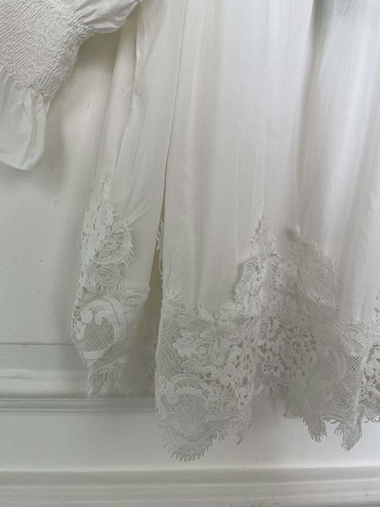 Bardot Lace Trim Top