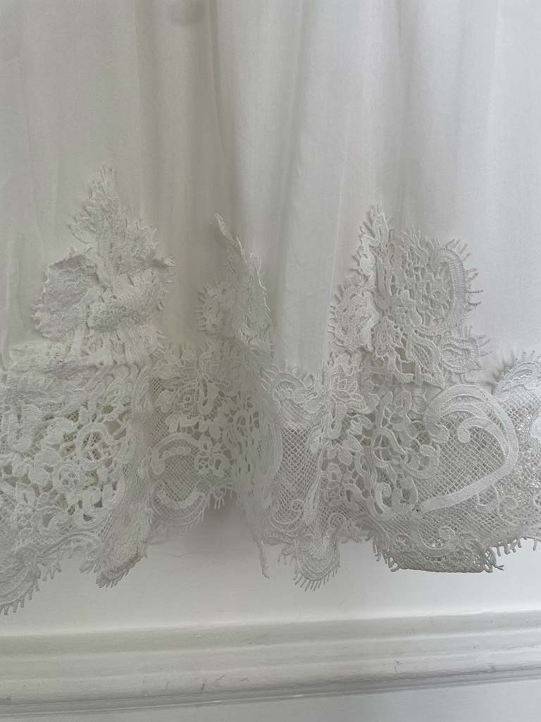 Bardot Lace Trim Top