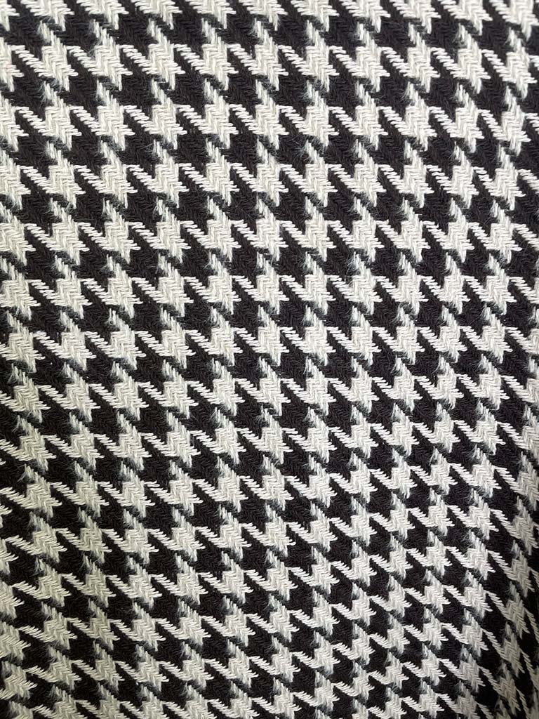 Houndstooth Faux Fur Cape