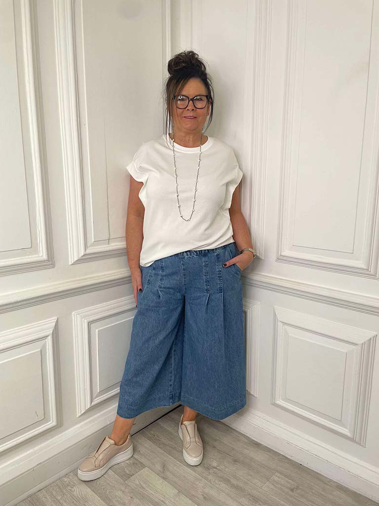 Malissa J Denim Culottes