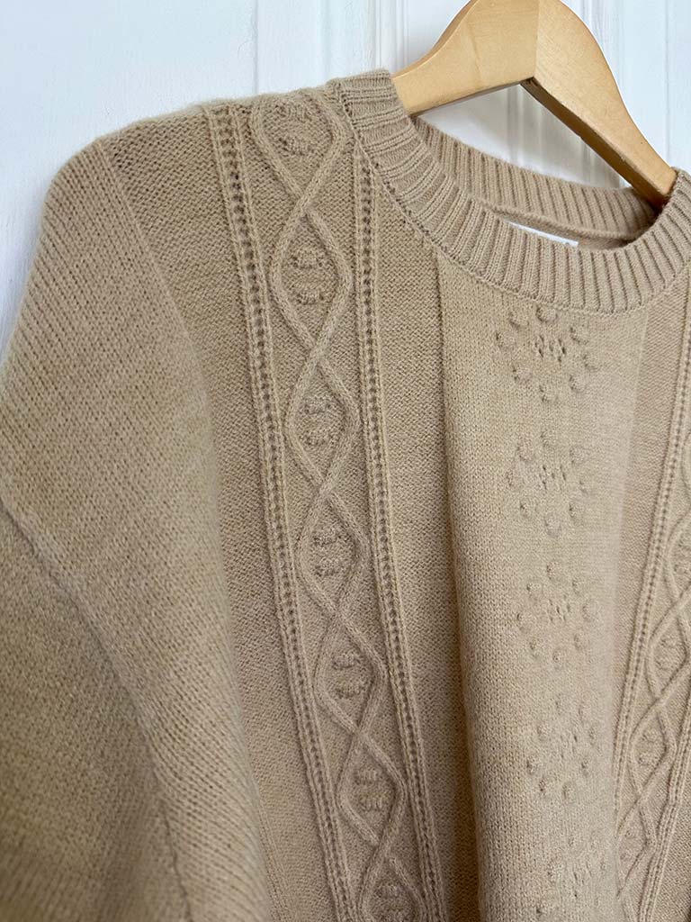 Aran Box Knit - Oat