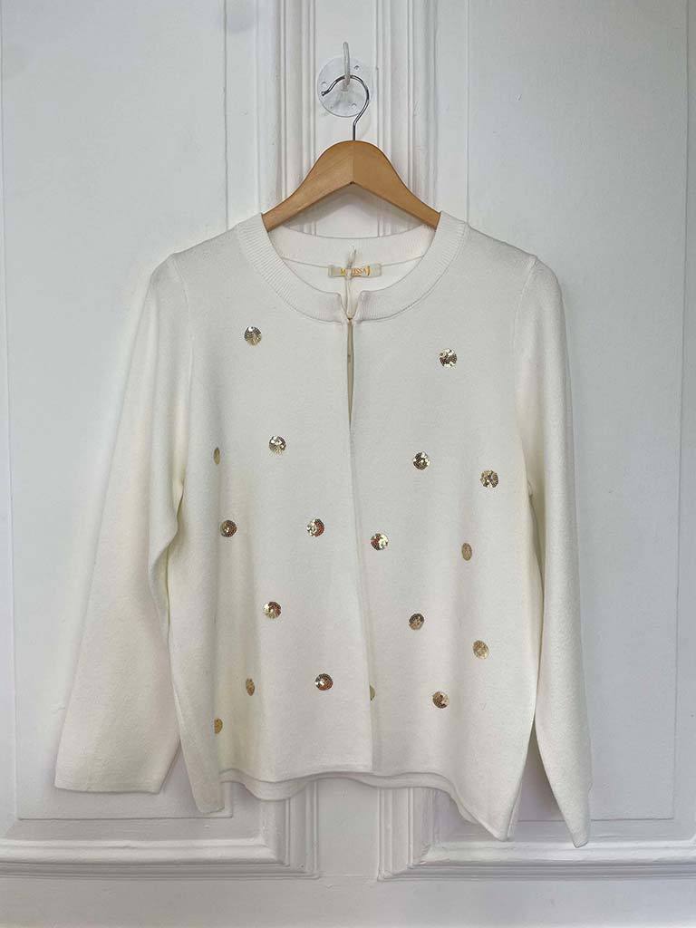 Malissa J Soloro Cardigan - Warm White