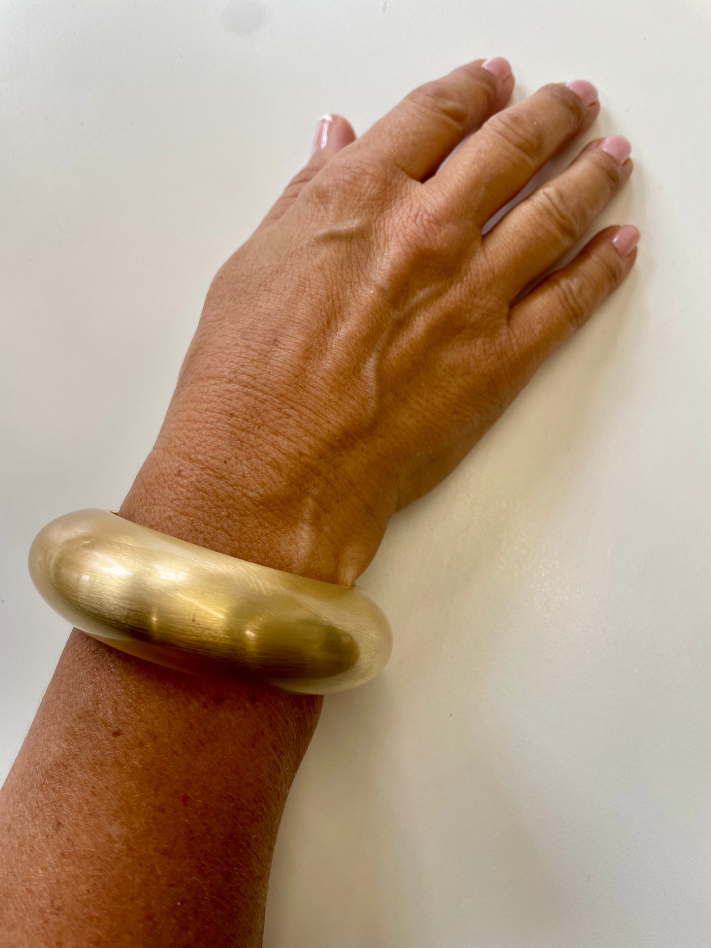 Brushed Gold Bangle