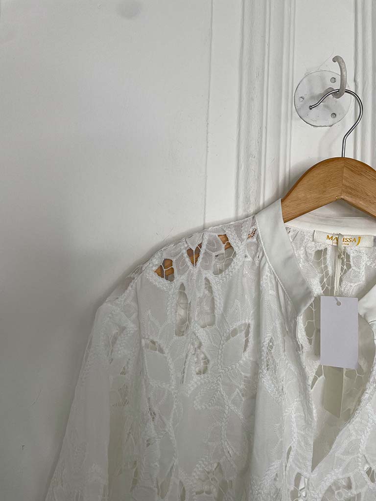 Malissa J Luxe Broderie Anglaise Top