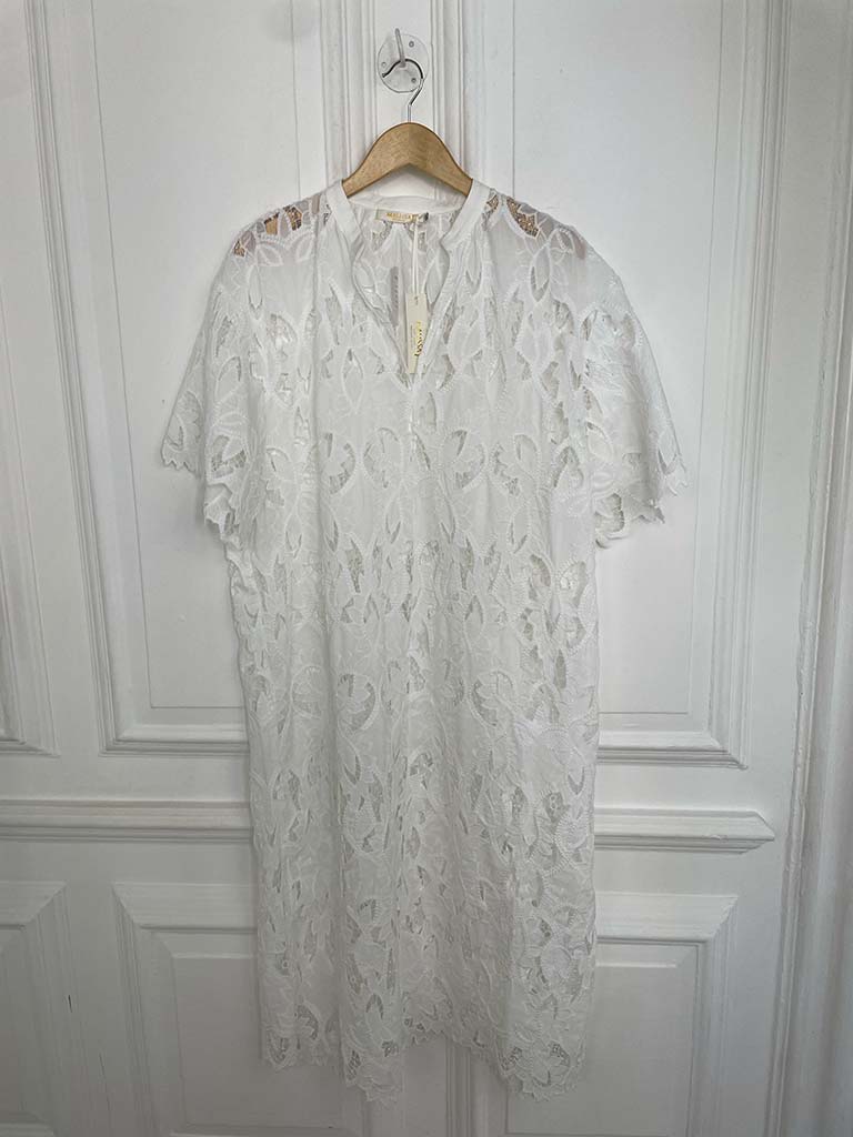 Malissa J Luxe Broderie Anglaise Dress
