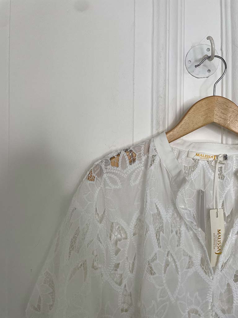 Malissa J Luxe Broderie Anglaise Dress