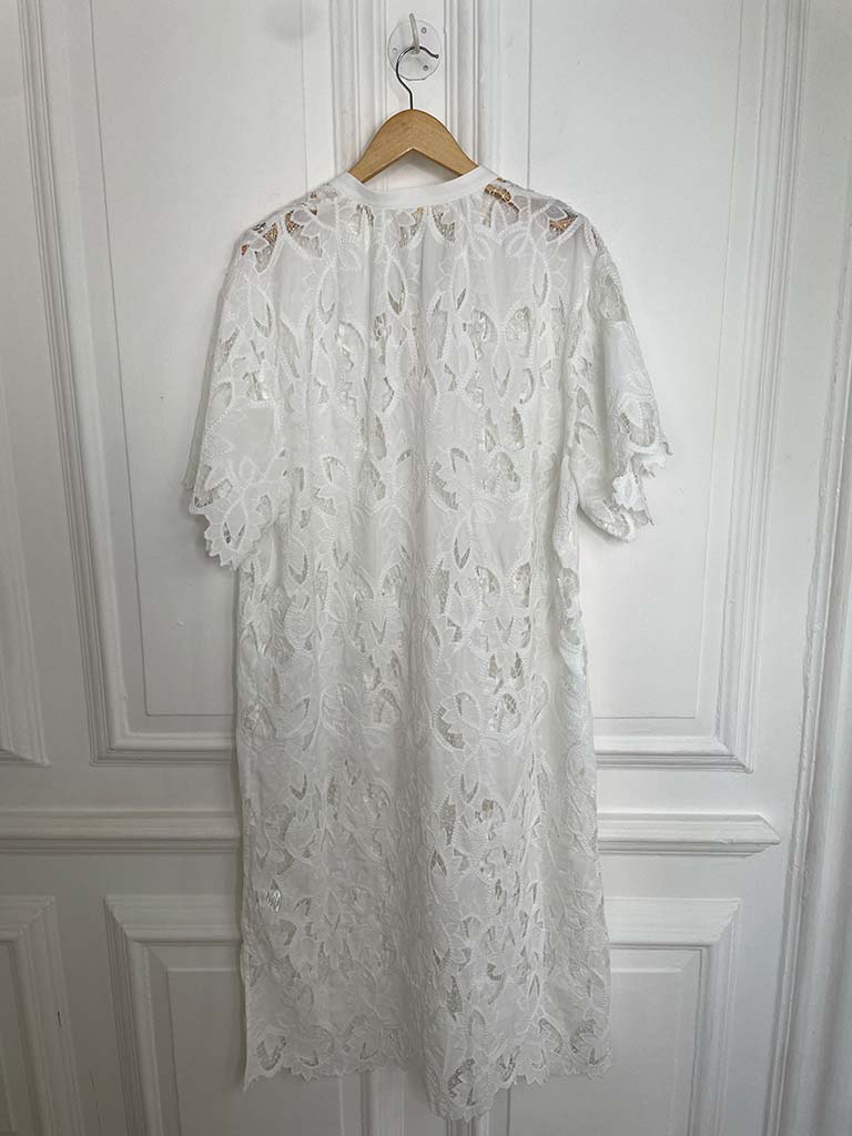 Malissa J Luxe Broderie Anglaise Dress