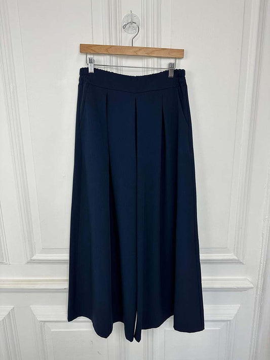 I.D Palazzo Trousers - Navy
