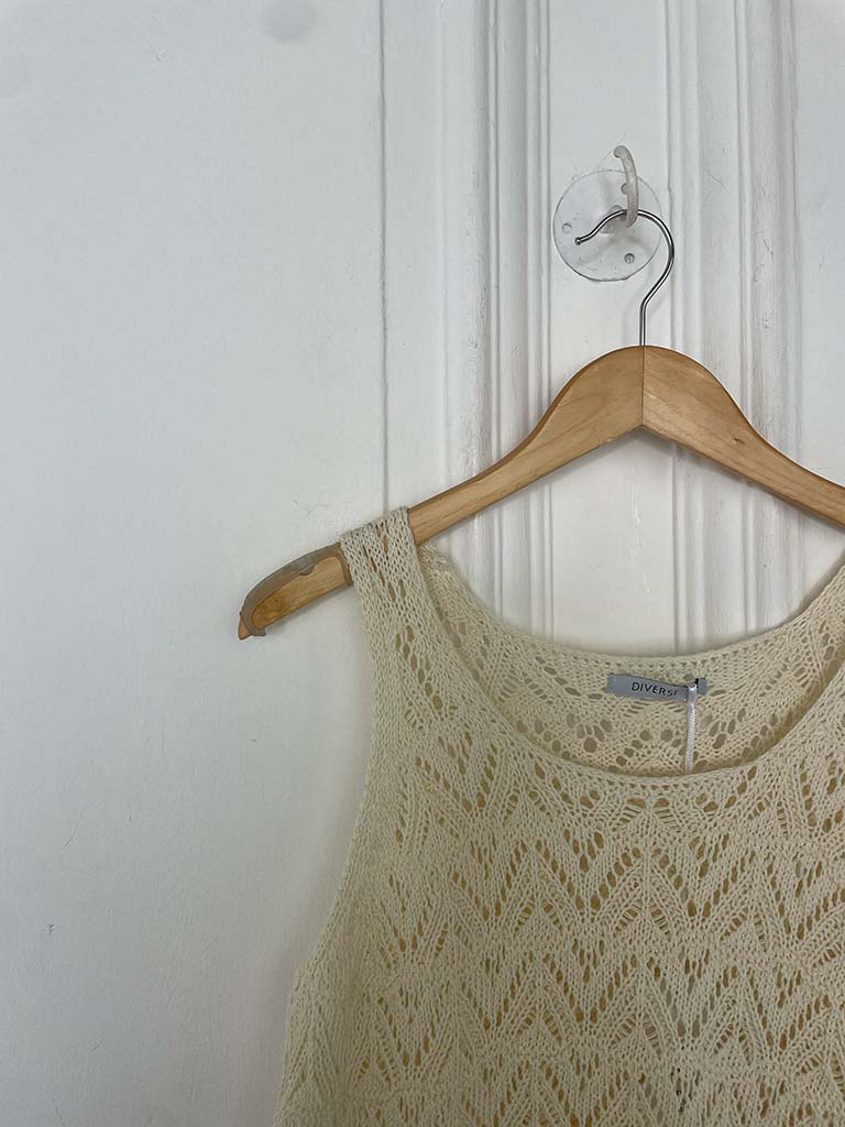 Knitted Chevron Co-ord - Vanilla