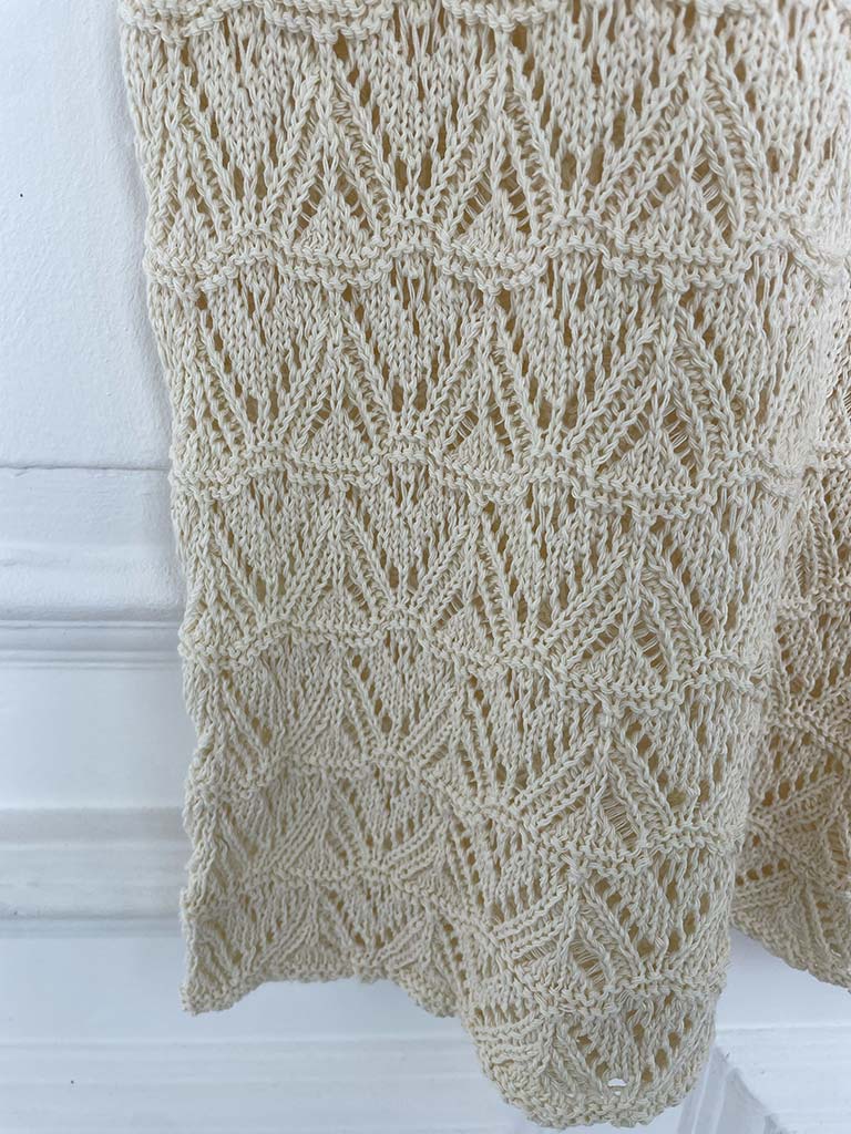 Knitted Chevron Co-ord - Vanilla