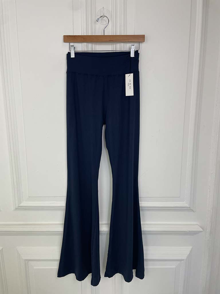 Flared Leggings - Navy