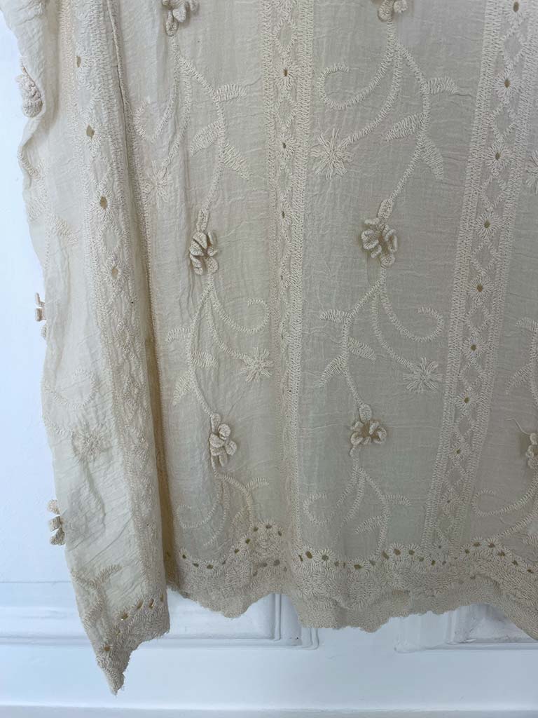 Antique Floral Tank Top - Parchment