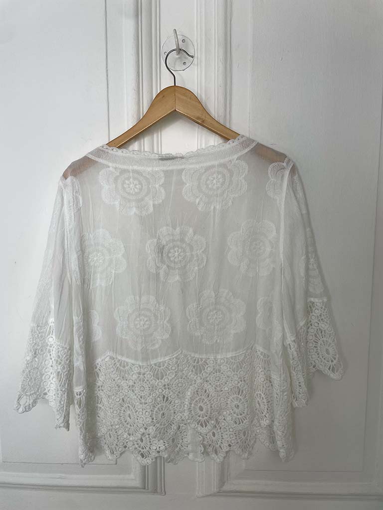 Vintage Crochet Jacket - White