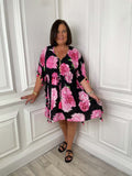Malissa J Tassel Kaftan - Pink Floral