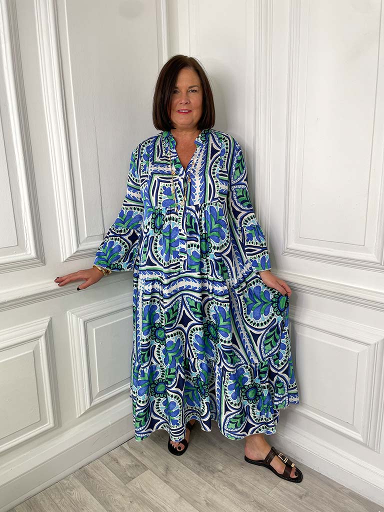 Malissa J Multi Tiered Maxi Dress