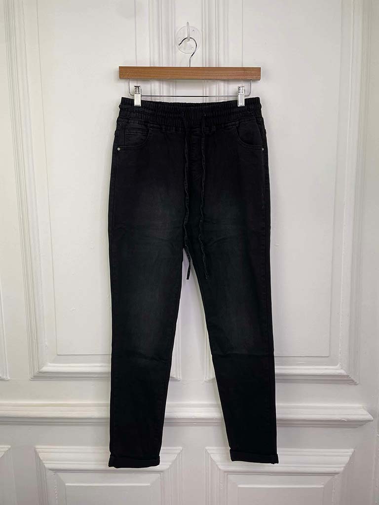 Denim Jogger Jeans - Vintage Black