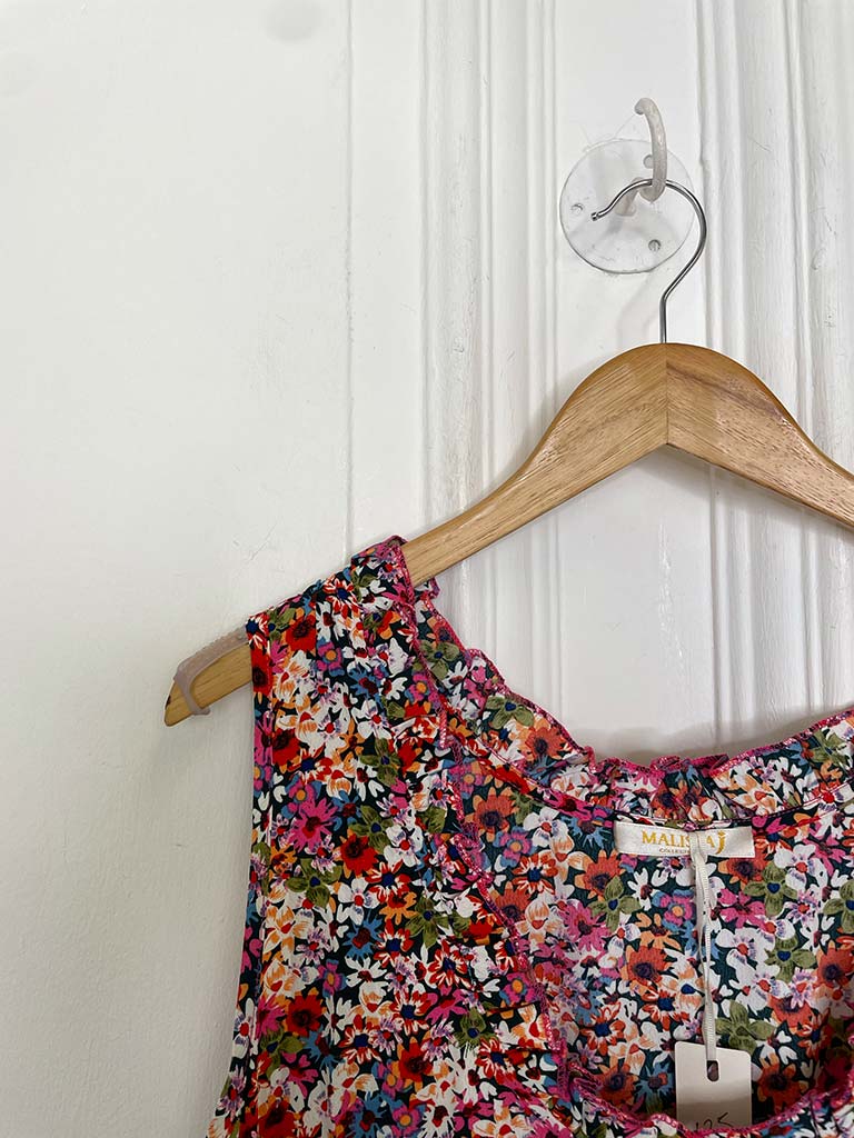 Malissa J Floral Tiered Top