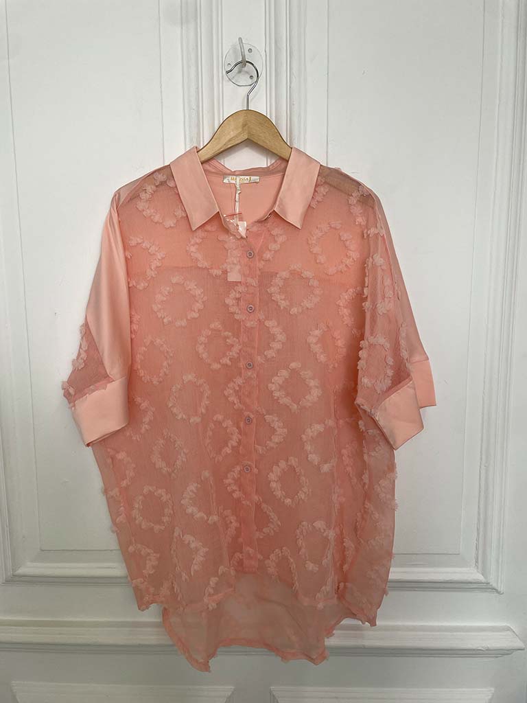 Malissa J Diamond Textured Shirt