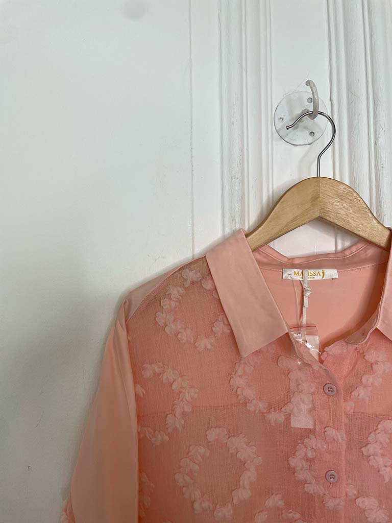 Malissa J Diamond Textured Shirt
