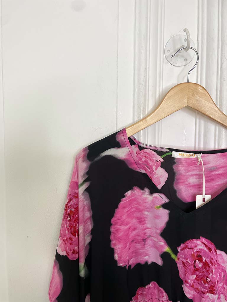 Malissa J Tassel Kaftan - Pink Floral