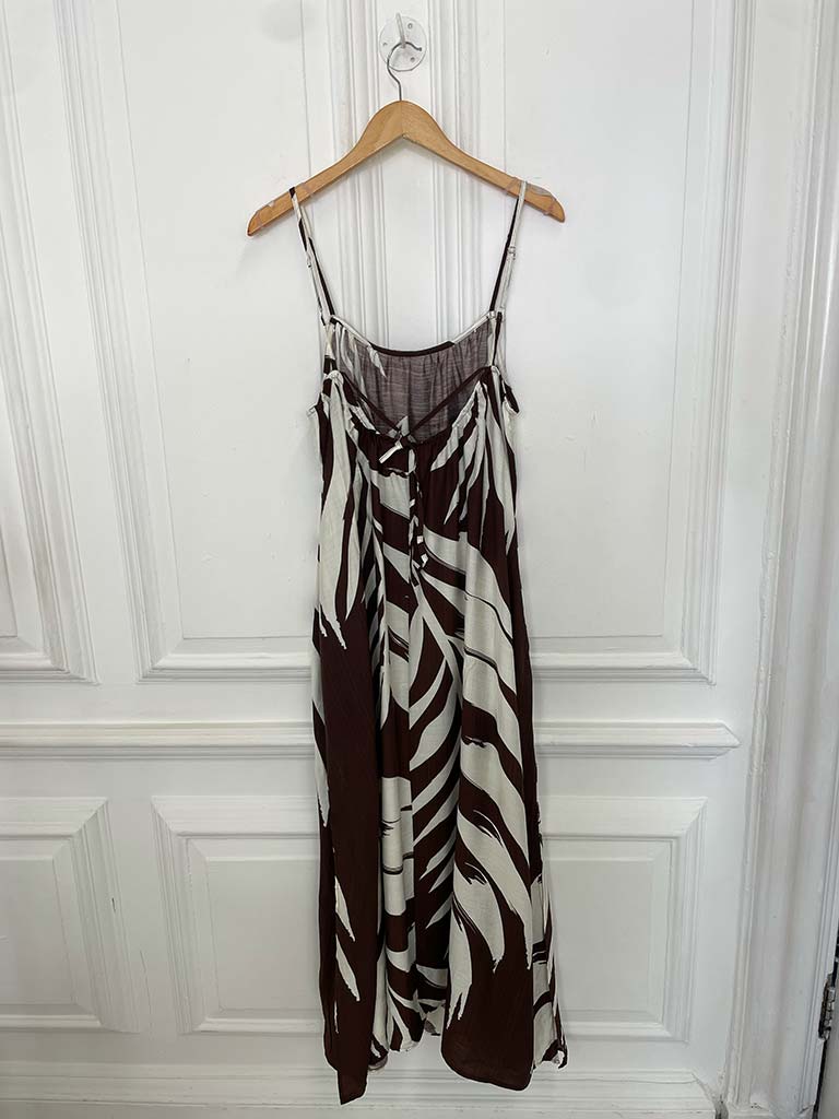Palm Leaf Dress - Chocolate
